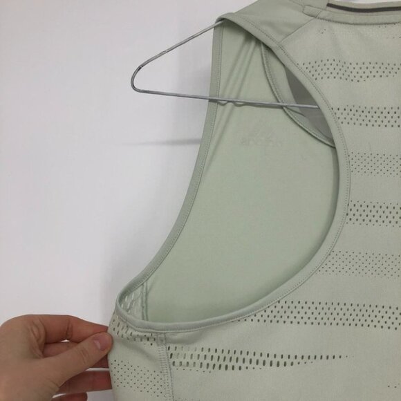 Adidas mint pastel green muscle tank laser cut back - Picture 11 of 13
